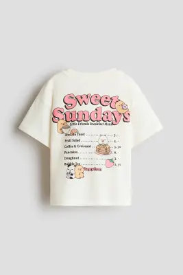T-shirt avec motif - Crème/CapyFun
