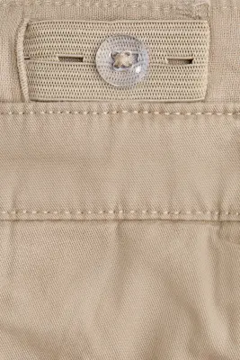 Lot de 3 chinos en twill de coton - Marron/beige/marron foncé