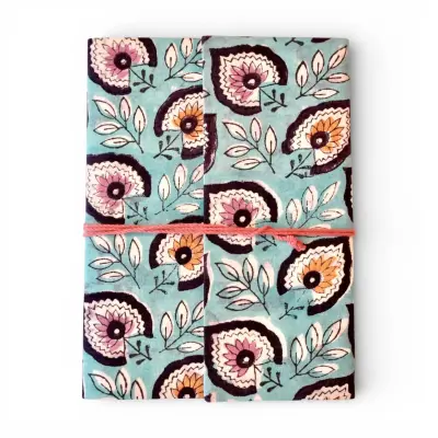 Carnet Fleurs Bleu Ciel
