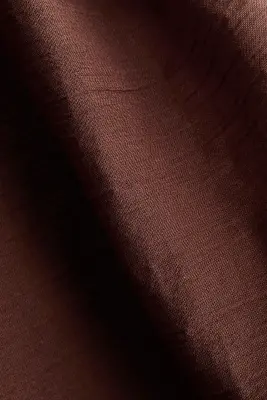Paréo en coton froissé - Marron foncé