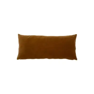 Housse de coussin velours chocolat