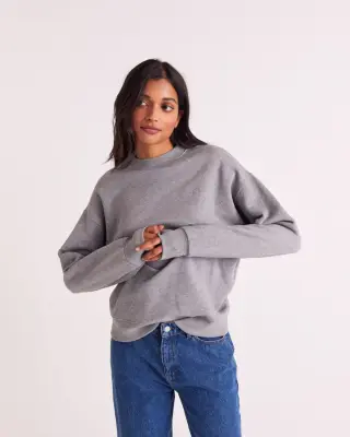 Sweat-shirt Virgile gris chiné
