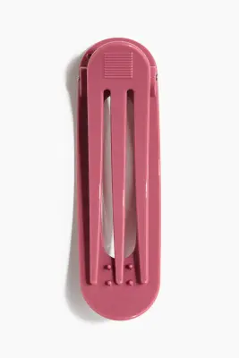 Pince à cheveux en plastique - Rose foncé
