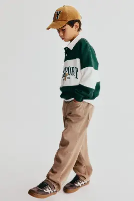 Polo de rugby avec motif imprimé - Vert foncé/Westport