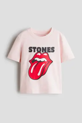 T-shirt imprimé - Rose clair/The Rolling Stones