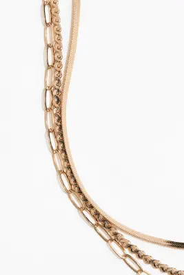 Collier multirangs - Doré