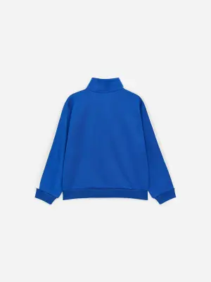 Veste zippée sportive - Bleu vif