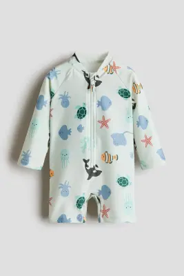 Ensemble de protection solaire UPF 50 - Turquoise clair/animaux marins