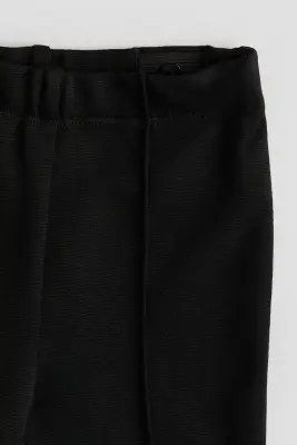 Legging avec plis nervure - Noir
