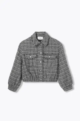 Blouson tweedé irisé Femme