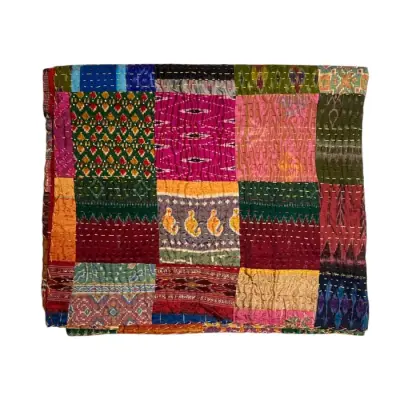 Plaid Patchwork Soie 1