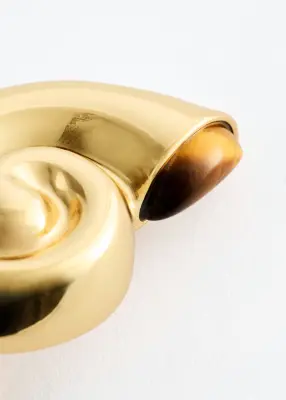 Boucles d’oreilles en forme de coquillage - Doré