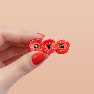 Barrette Coquelicot Coucou Suzette
