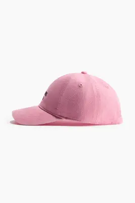 Casquette en twill de coton - Rose ancien/Lake Como