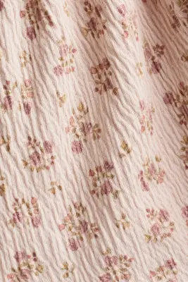 Robe body froissée - Rose clair/fleuri