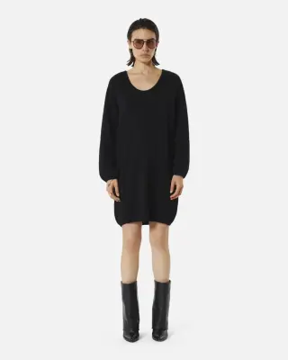 Robe pull courte Lauper noire – Karma Koma