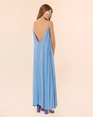 Robe longue Depp Bleu Orezza