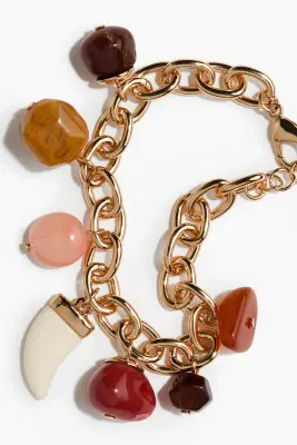 Bracelet avec charms - Doré