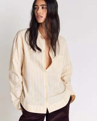 Chemise Paloma rayures jaune