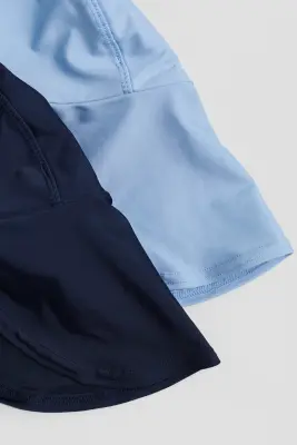 Lot de 2 casquettes UPF 50 - Bleu marine/bleu clair