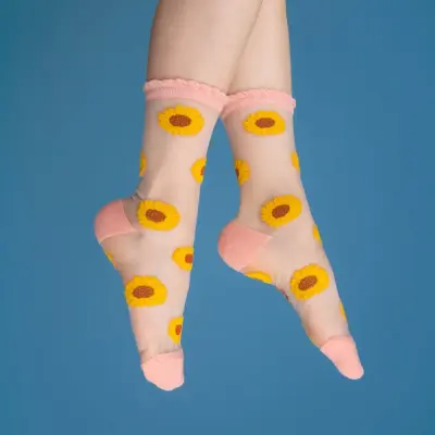 Chaussettes transparentes Tournesol Coucou Suzette