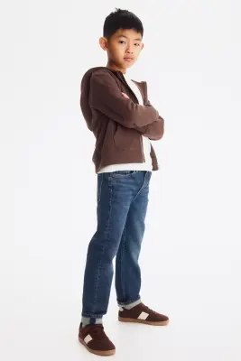 Relaxed Fit Jeans - Bleu denim foncé