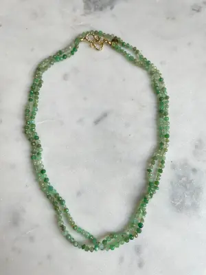 Nouveau ! ROOM SERVICE JEWELRY Collier Moorea Chrysoprase