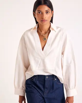 Blouse Basile pêche clair
