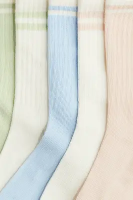 Lot de 5 paires de chaussettes - Rose clair/bleu clair