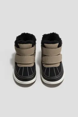 Baskets imperméables - Beige/noir