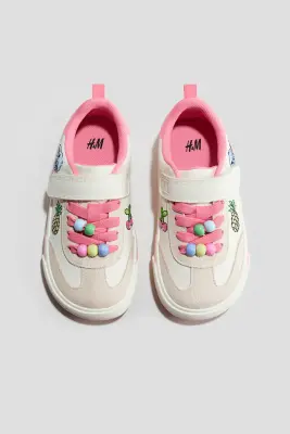 Sneakers barefoot avec applications - Beige clair/Lilo et Stitch