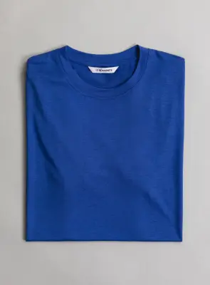 Short Sleeve T-Shirt in Royal Blue Eucalyptus & Cotton