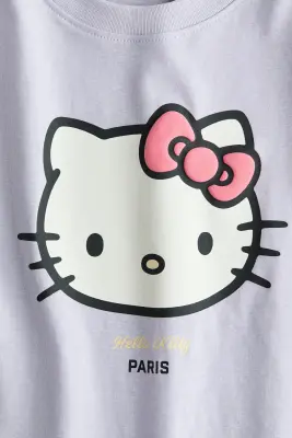 T-shirt imprimé - Violet clair/Hello Kitty