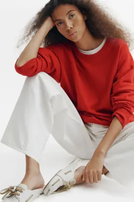 Pull oversize - Rouge