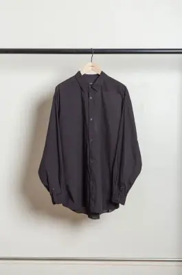 Comoli – KHADI Cotton COMOLI Shirt D01-02010 – BLACK