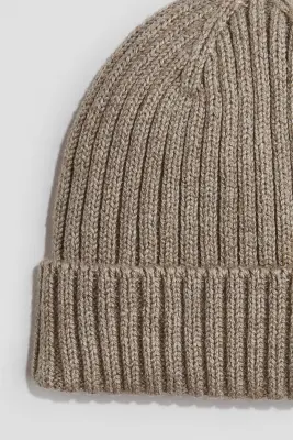 Bonnet côtelé - Beige