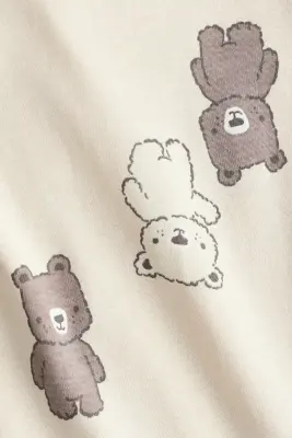 Body imprimé - Beige clair/ours