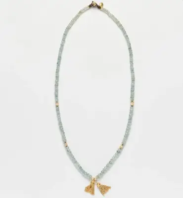 Nouveau ! BOHEMIAN RHAPSODIE PARIS Collier Andromeda Aigue Marine