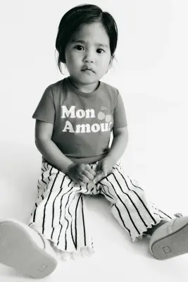 Top imprimé - Rouge/Mon Amour