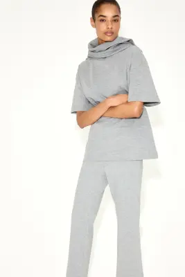 T-shirt oversize - Gris chiné