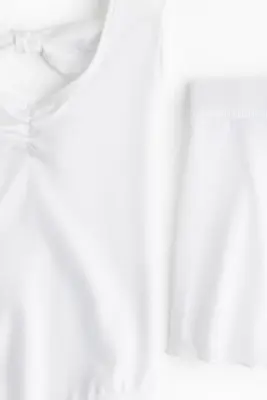 Ensemble 2 pièces combinaison et jupe DryMove™ - Blanc