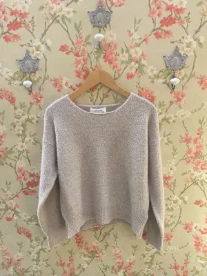 Nouveau ! POMANDÈRE Pull Alpaca 8487 Beige Linen