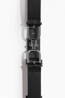 Ceinture fine - Noir