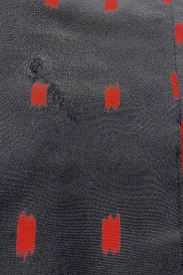 Veste Kimono noir Kasuri