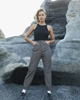 Pantalon Daren taupe