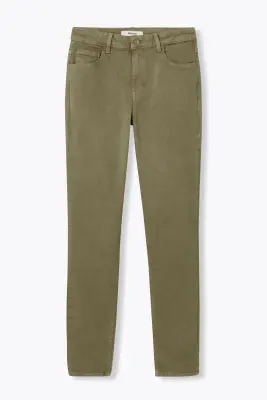 Pantalon slim en toile Femme