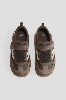 Sneakers barefoot - Marron foncé/color block