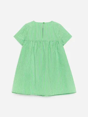 Robe en coton - Vert/Bleu clair
