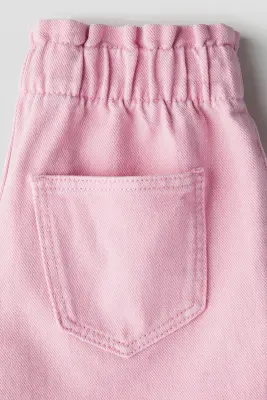 Short Loose Fit en denim - Rose clair