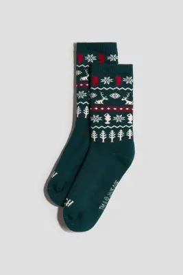Lot de 3 paires de chaussettes en bouclette - Vert/Le Grinch